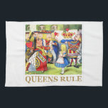 The Queen of Hearts Says , "Queens Rule!" Towel<br><div class="desc">The Queen of Hearts Says ,  "Queens Rule!" to Alice in Wonderland.</div>