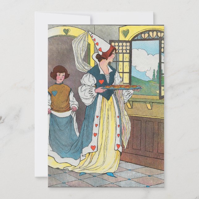 The Queen of Hearts, She made some tarts Invitation (Front)