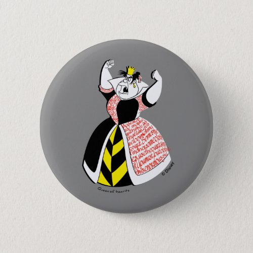 The Queen of Hearts  Skirt Text Design Button