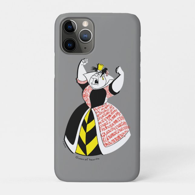 The Queen of Hearts | Skirt Text Design Case-Mate iPhone Case (Back)