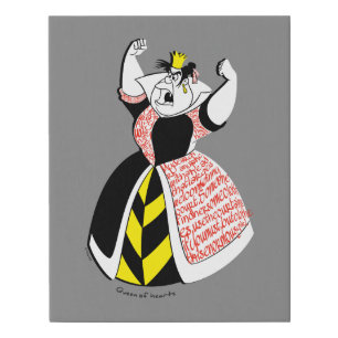 The Queen of Hearts   Skirt Text Design Faux Canvas Print