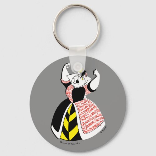 The Queen of Hearts  Skirt Text Design Keychain