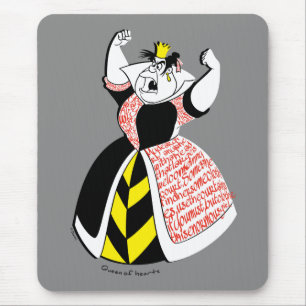 The Queen of Hearts Skirt Text Design Mouse Pad