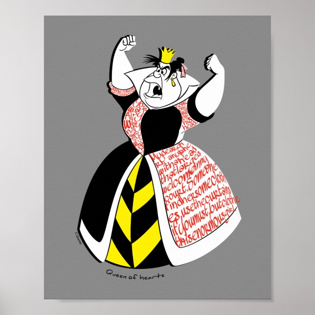 The Queen of Hearts | Skirt Text Design Poster (Front)