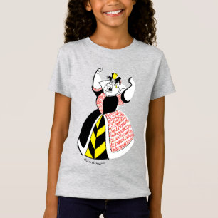 The Queen of Hearts Skirt Text Design T-Shirt