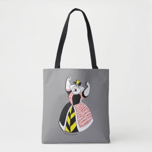 The Queen of Hearts  Skirt Text Design Tote Bag