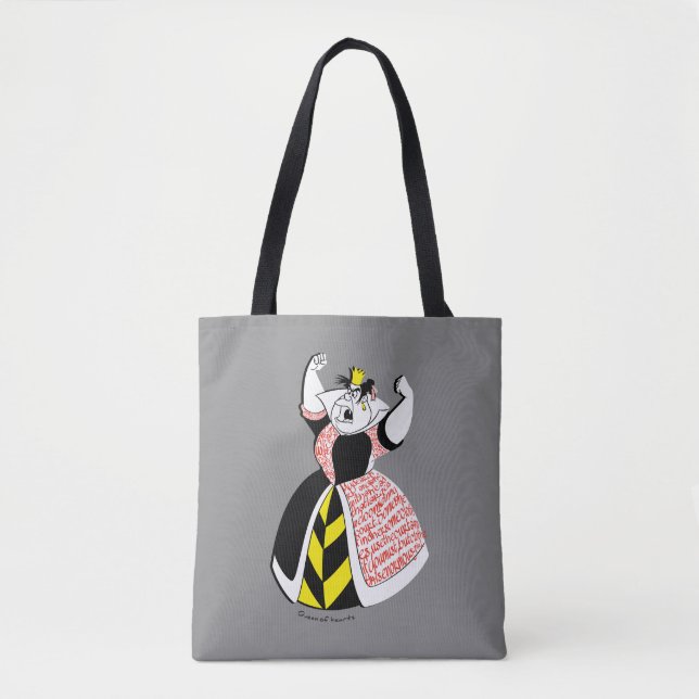 The Queen of Hearts | Skirt Text Design Tote Bag (Front)