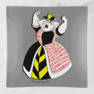 The Queen of Hearts   Skirt Text Design Trinket Tray