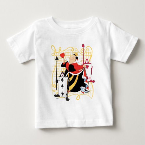 The Queen of Hearts  The Queens Card Soldiers Baby T_Shirt