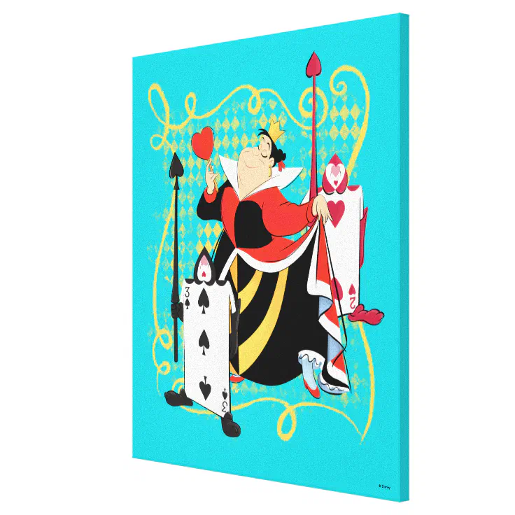 The Queen of Hearts The Queen's Card Soldiers Canvas Print Zazzle