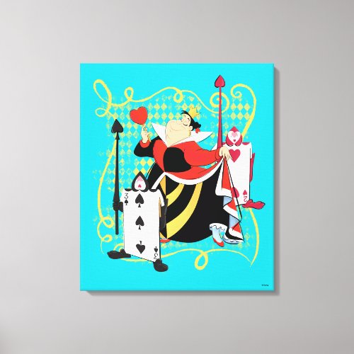 The Queen of Hearts  The Queens Card Soldiers Canvas Print