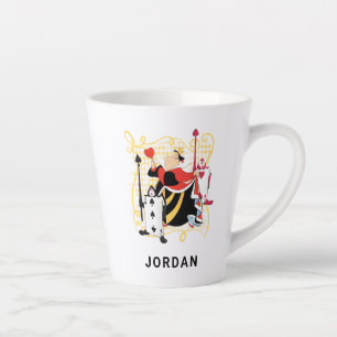 The Queen of Hearts The Queen's Card Soldiers Latte Mug