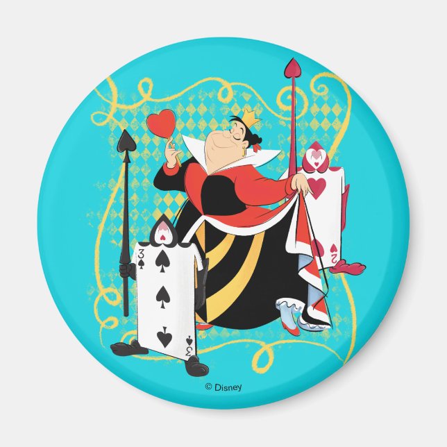 The Queen of Hearts | The Queen's Card Soldiers Magnet (Front)