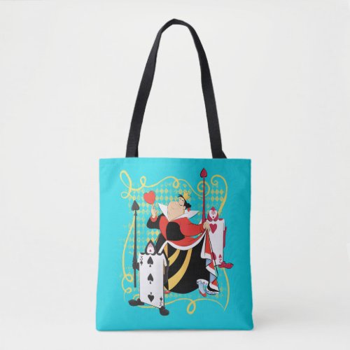 The Queen of Hearts  The Queens Card Soldiers Tote Bag