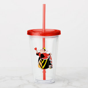 The Queen of Hearts   With A Small Step & A Smile Acrylic Tumbler