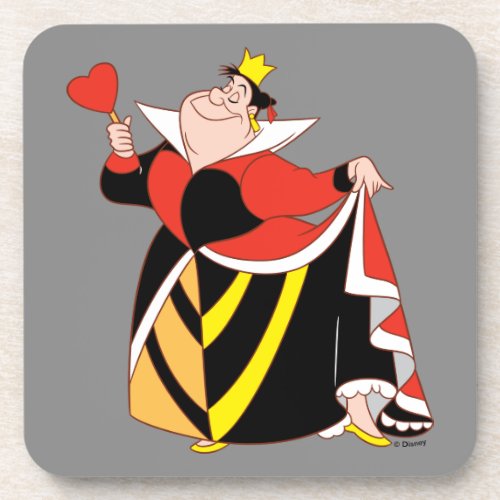 The Queen of Hearts  With A Small Step  A Smile Beverage Coaster