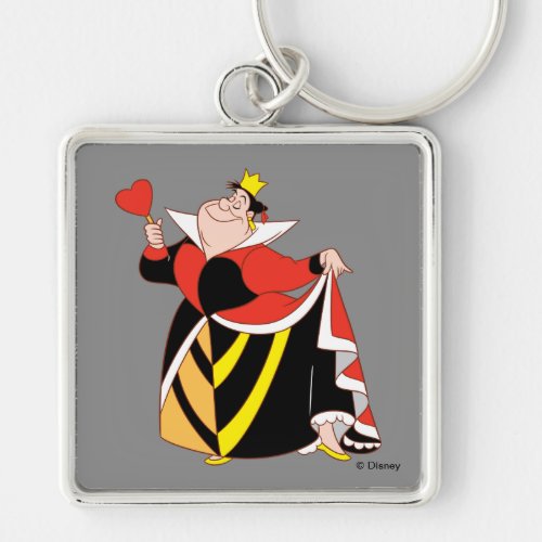 The Queen of Hearts  With A Small Step  A Smile Keychain