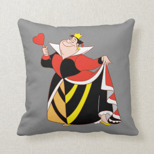 The Queen of Hearts With A Small Step & A Smile Throw Pillow