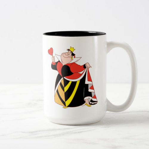 The Queen of Hearts  With A Small Step  A Smile Two_Tone Coffee Mug