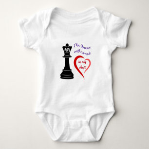 The Queen of My Heart Baby Bodysuit