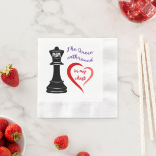 The Queen of My Heart Napkins