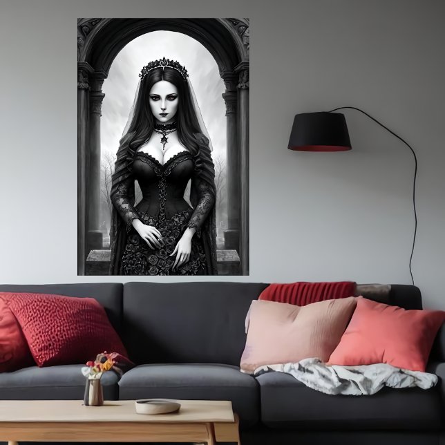 The queen of the Graveyard | AI Art Poster (Creator Uploaded)