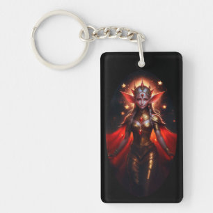 The Queen Of The Moon Watcher Elves Poses For Us Keychain