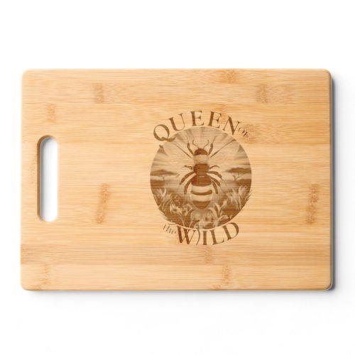 The Queen of the Wild Logo Cutting Board