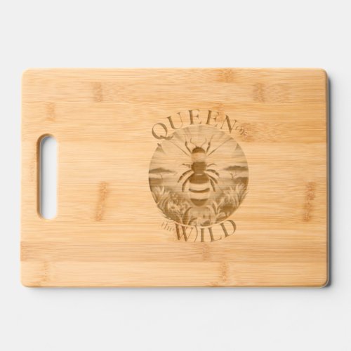 The Queen of the Wild Logo Cutting Board