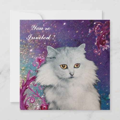 THE QUEEN OF WHITE CATS INVITATION