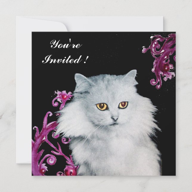 THE QUEEN OF WHITE CATS ,Red Ruby,Black Invitation (Front)