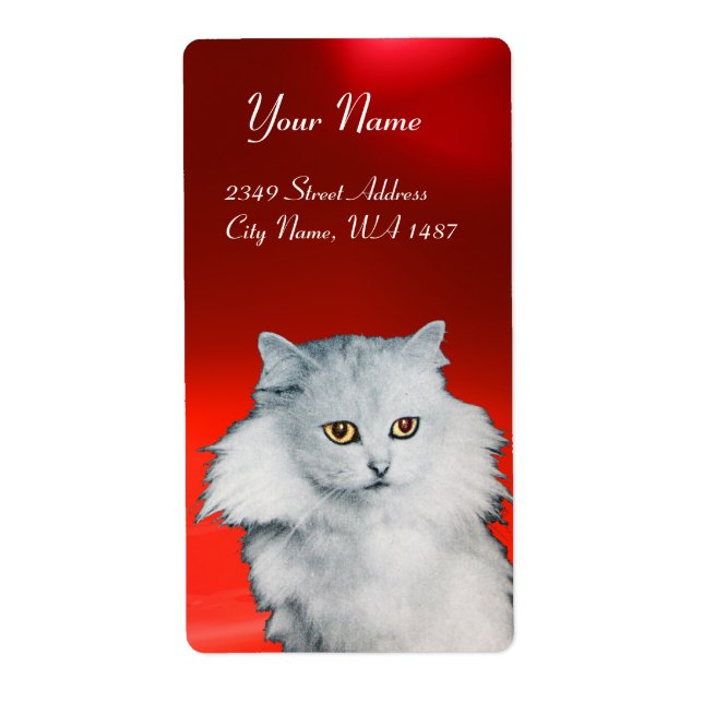 THE QUEEN OF WHITE CATS ,red ruby Label (Front)