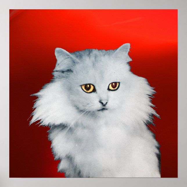 THE QUEEN OF WHITE CATS ,Red Ruby Poster (Front)
