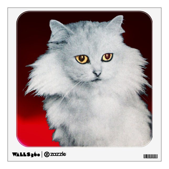 THE QUEEN OF WHITE CATS WALL STICKER (Front)