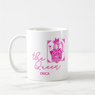 The queen Playing card Crown Mug Gift wife poker
