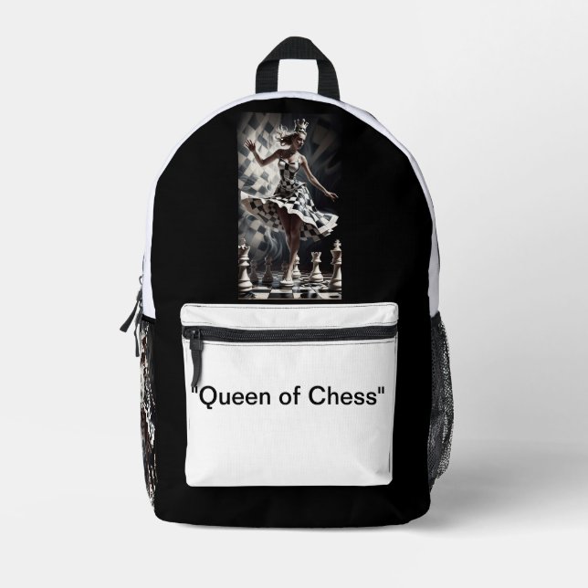 "The Queen’s Gambit: Chess Fantasy Backpack" Printed Backpack (Front)