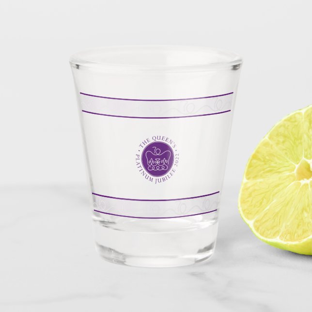 The Queen’s Platinum Jubilee 2022 Shot Glass (Front)