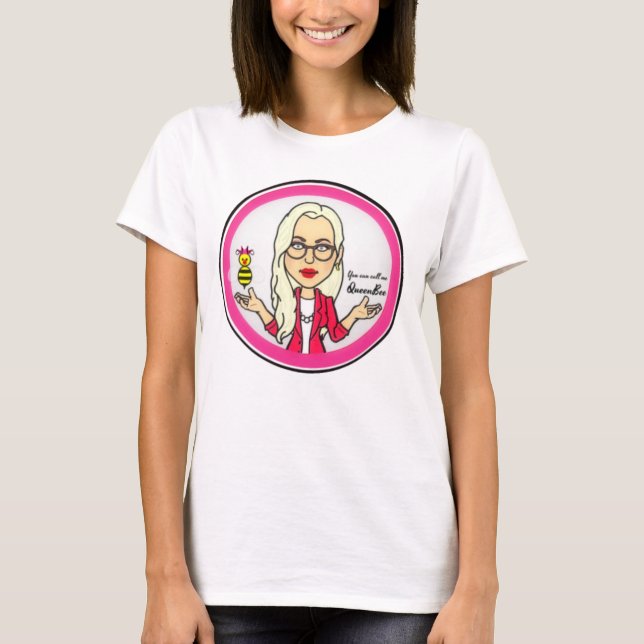 The QueenBeeing Hot Pink Tee (Front)