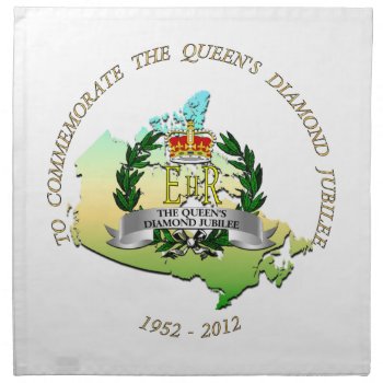 The Queen's Diamond Jubilee - Canada Napkin by peaklander at Zazzle