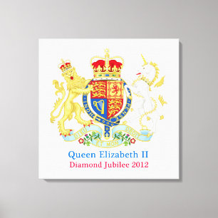 The Queen's Diamond Jubilee Crest Canvas Print