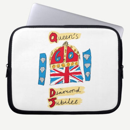 The Queen's Diamond Jubilee Emblem Laptop Sleeve