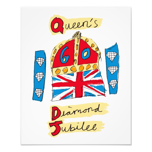 The Queen's Diamond Jubilee Emblem Photo Print (Front)