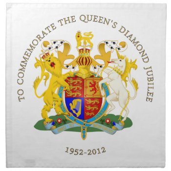 The Queen's Diamond Jubilee Napkin by peaklander at Zazzle