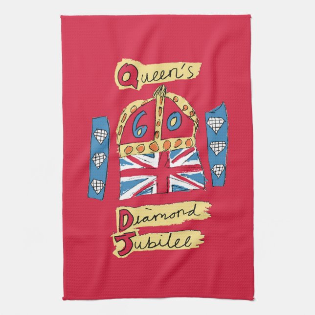 The Queen's Diamond Jubilee Towel (Vertical)
