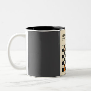The Queens Gambit Chess Opening Poster Fine Art Pr Two-Tone Coffee Mug