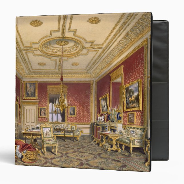 The Queen's Private Sitting Room, Windsor Castle, 3 Ring Binder (Front/Inside)