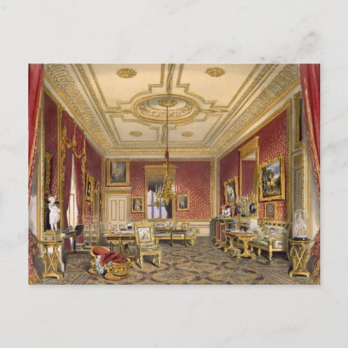 The Queens Private Sitting Room Windsor Castle Postcard