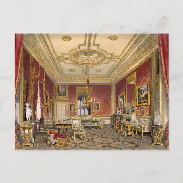 The Queen's Private Sitting Room, Windsor Castle, Postcard (Front)