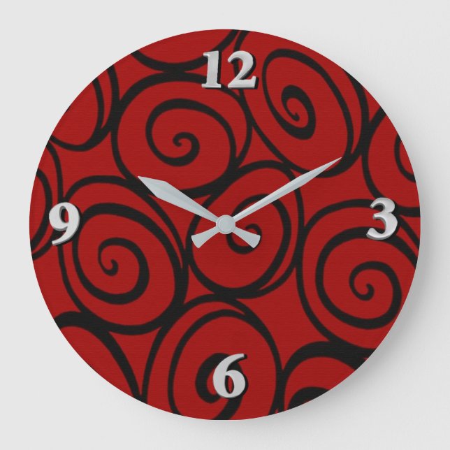 The Queen's Roses Large Clock (Front)