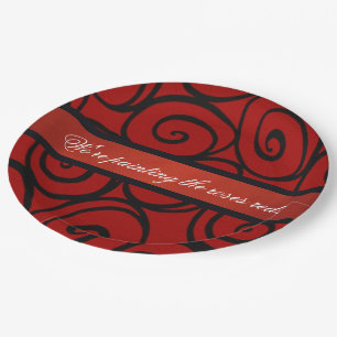 The Queen's Roses Paper Plates